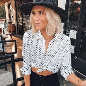 exact polka dot blouse